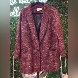 JuJu Samuse Red Tweed Blazer